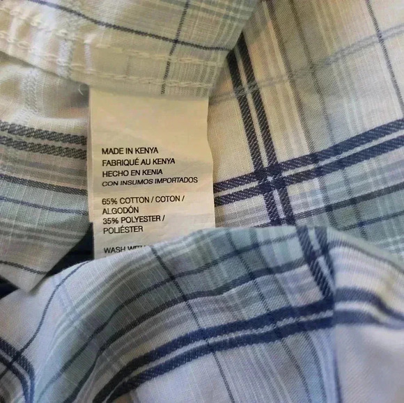 Van heusen never tuck button down shirt size XXL - Picture 7 of 7